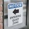 Signmission Entering Quiet Zone Sign With Symbol, 5 in W x Rectangle, Vinyl Decal OS-2PACK-NS-D-57-V-12095 - alternate 2
